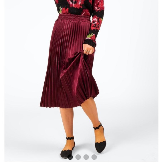 Francesca's Collections Dresses & Skirts - Saharan Pleated Midi Skirt